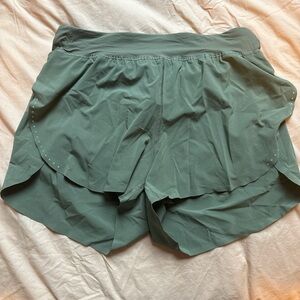 lululemon athletica Sage Green Split Shorts